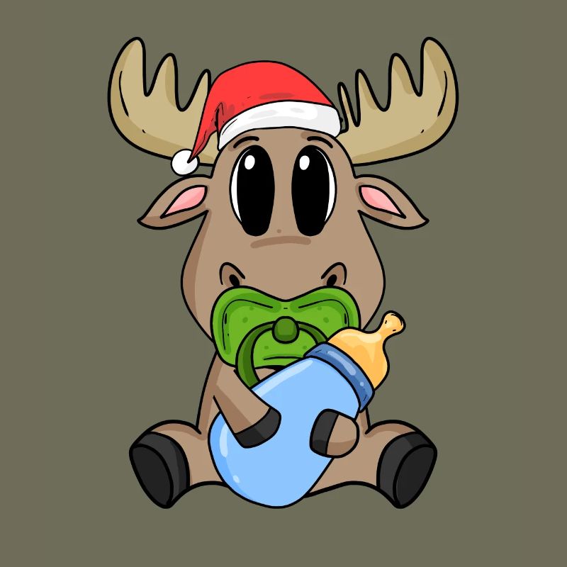 Bébé orignal Noël
