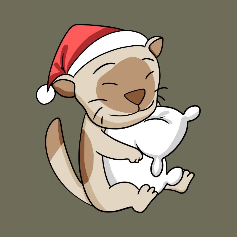 Chat Mignon Chat Birman Fatigué Noël