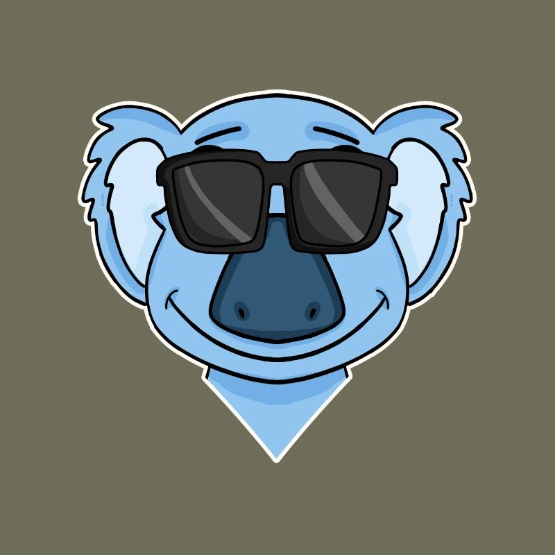 Koala with glasses