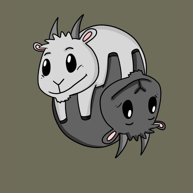 Signe Yin Yang Chèvre