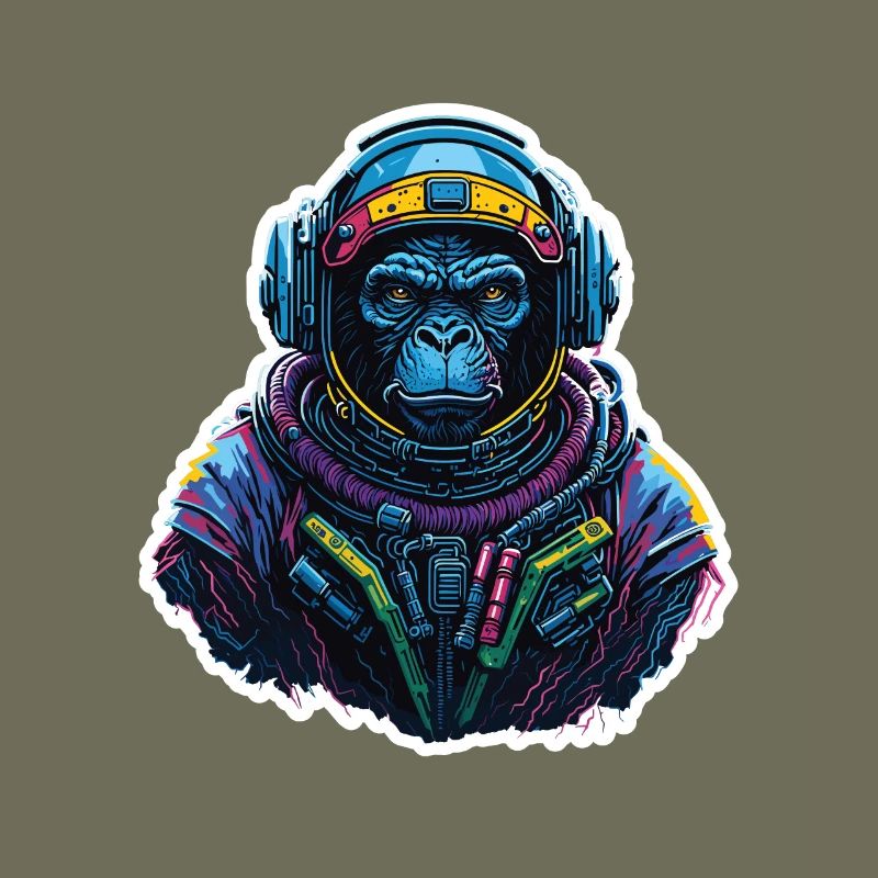 Gorilla-Astronaut Neon