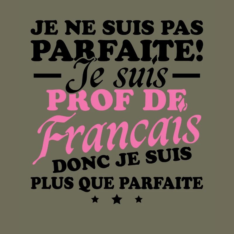 Je suis prof de français