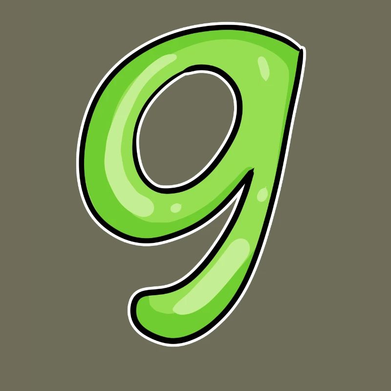 Numéro 9 - Neuf - 9 Motif Vert Vert Clair
