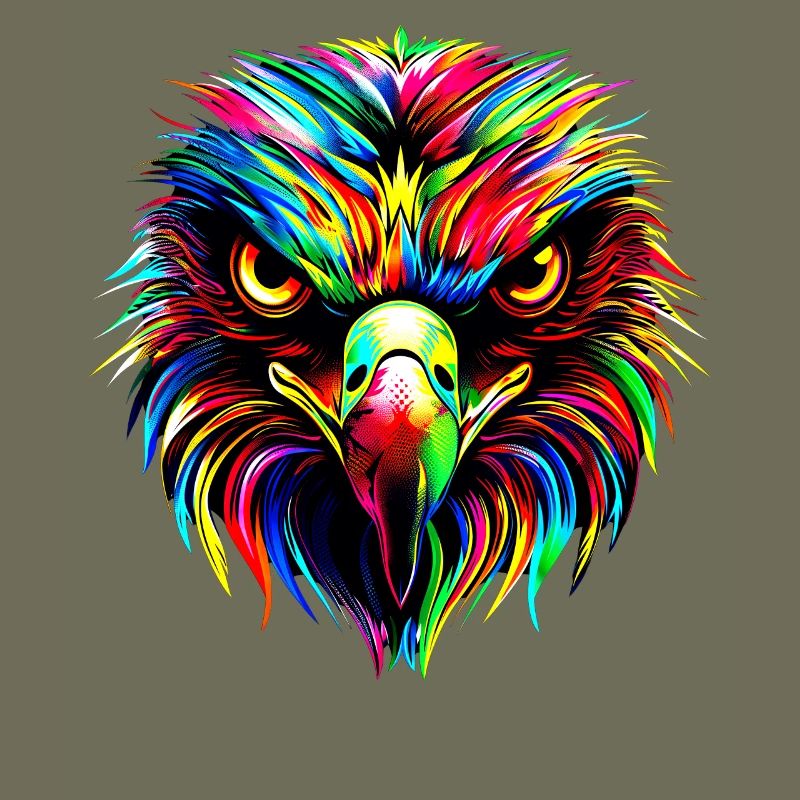 Eagle Pop Art Bright Colors Golden Eagle White-tailed Eagle