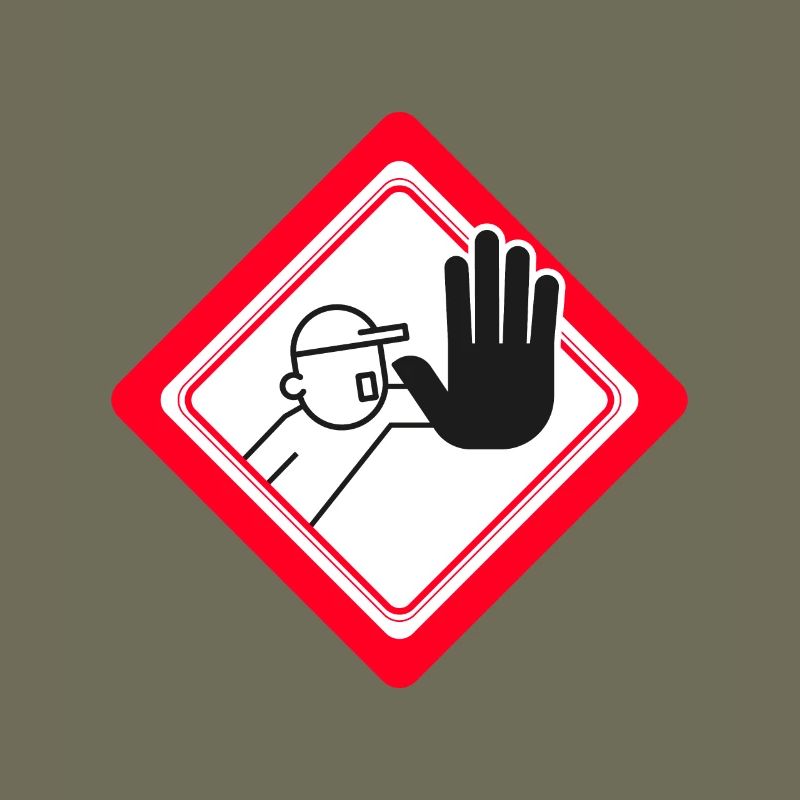 Unauthorized access prohibited Prohibition signs
