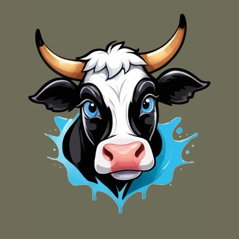 Cow in comic style