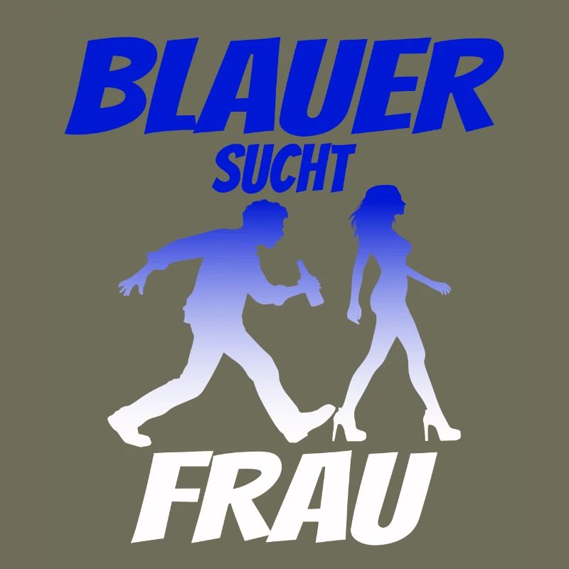 Blauer Sucht Frau