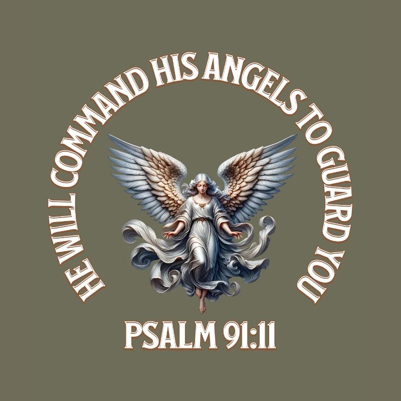 Himmlischer Engel Psalm 91:11 Design