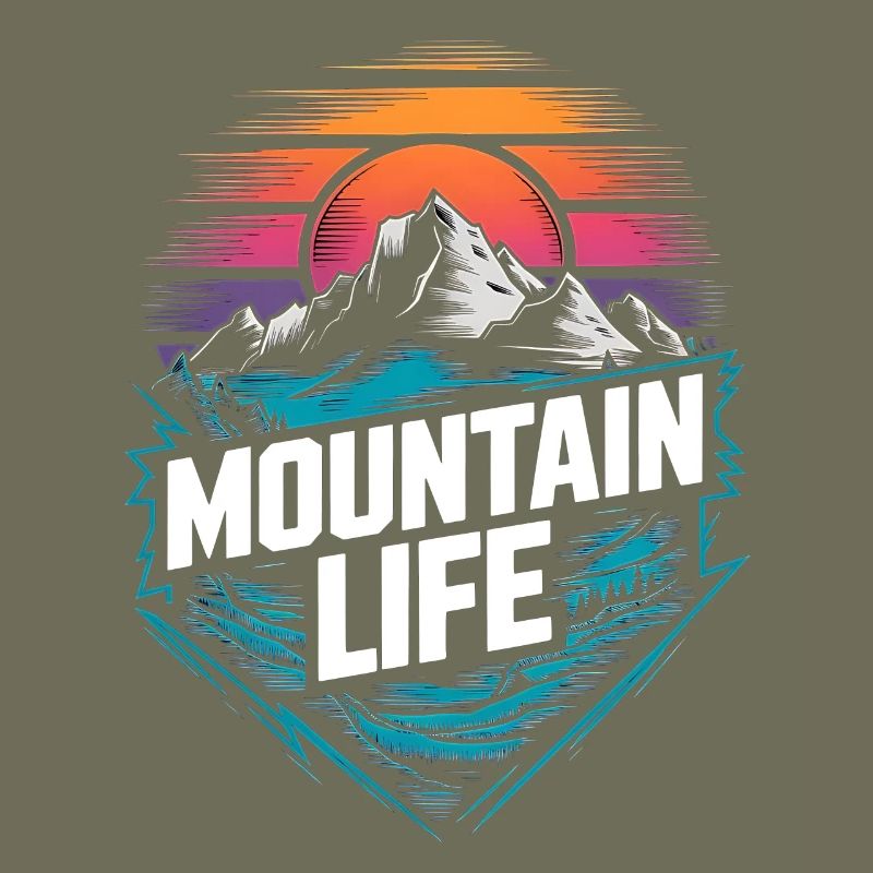 Energetic Mountains and Sunset