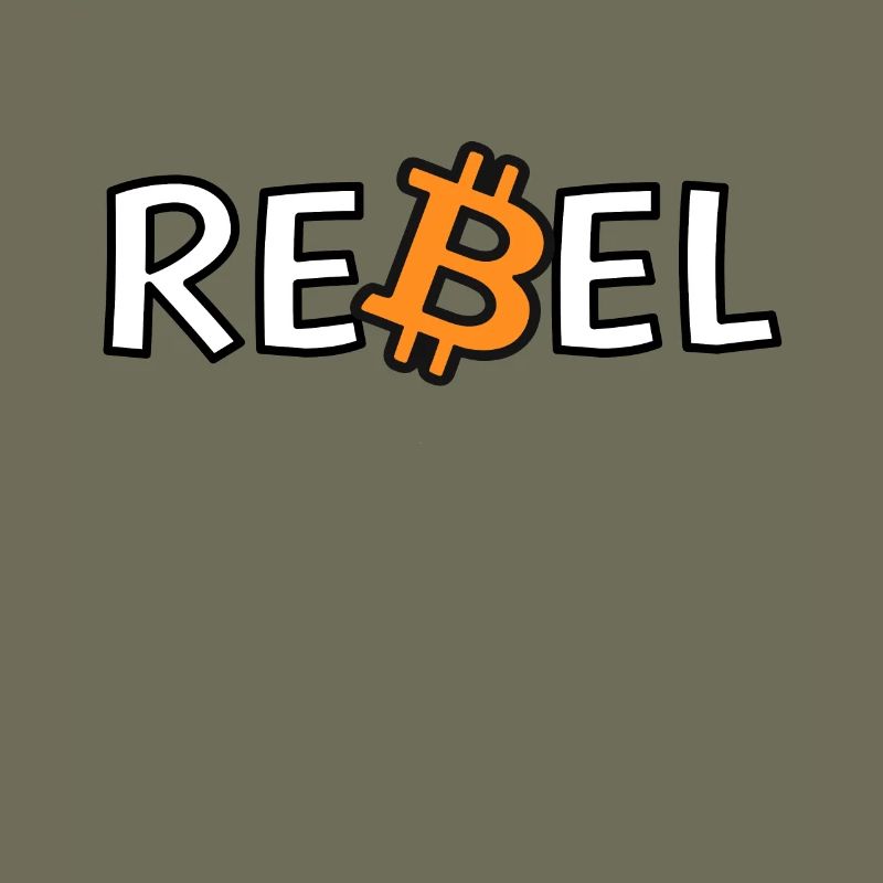 Bitcoin Rebel Cryptocurrency Enthusiast Tee