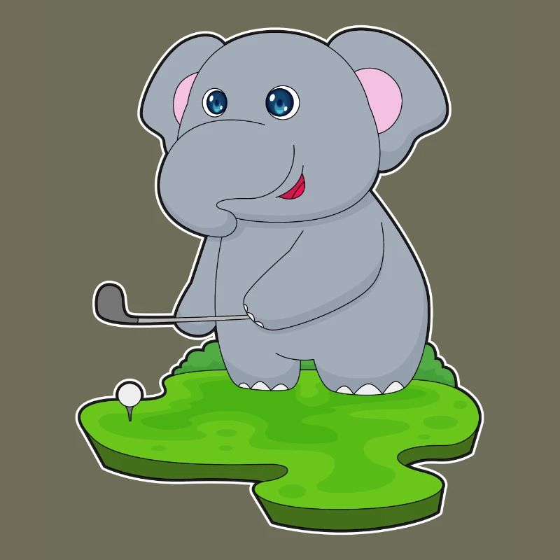 Elefant Golf Golfschläger