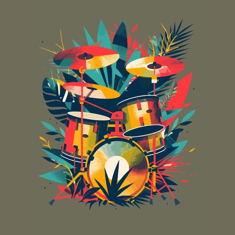 Drum Set Illustration