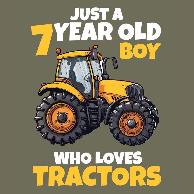 Traktor 7 Jahre 7. Geburtstag Junge Geschenk