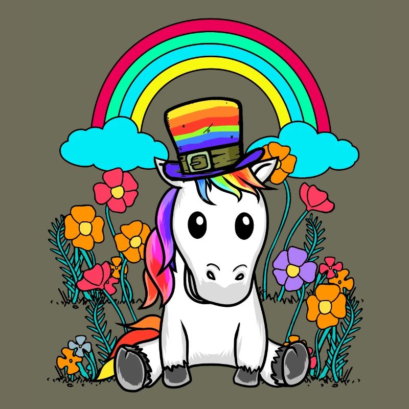 Regenbogen Einhorn Einhörner LGBT Pferd Pferde