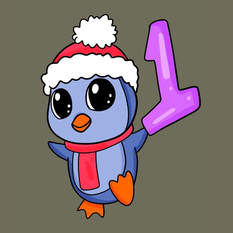 Numéro 1 Numéro Un - Motif Pingouin