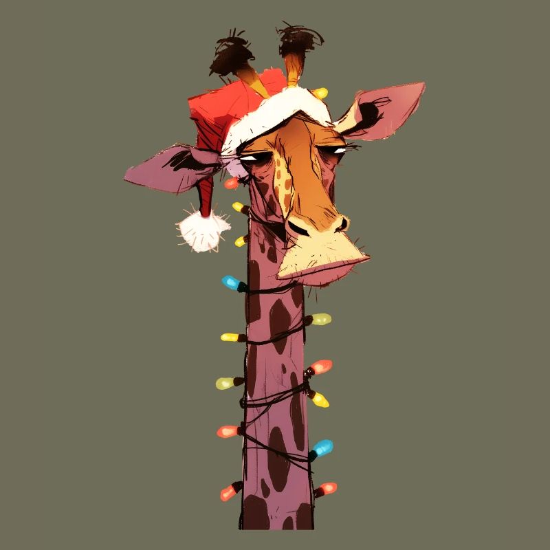 Lustige Giraffe Lichterkette Weihnachtsbaum