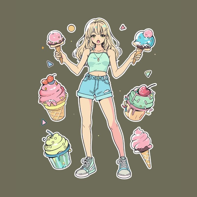 Eiscreme Mädchen