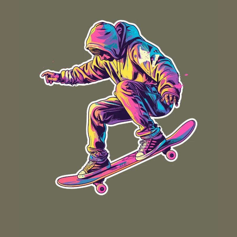 Retro Skateboarder