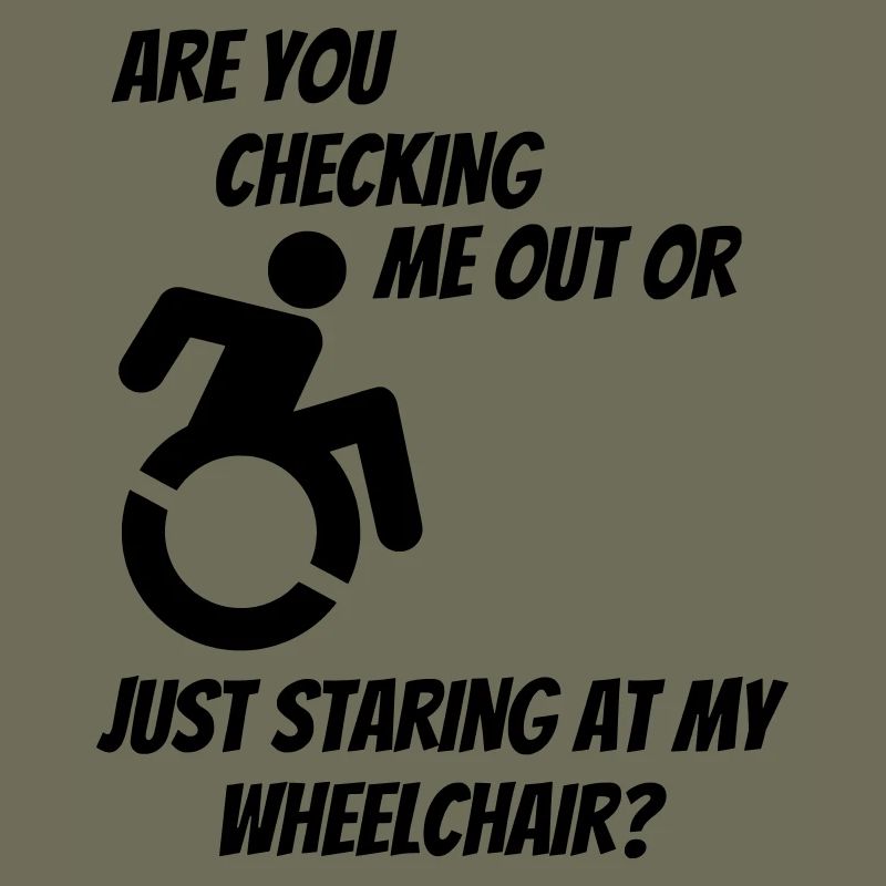 Werden Sie mich oder meinen Rollstuhl überprüfen? #