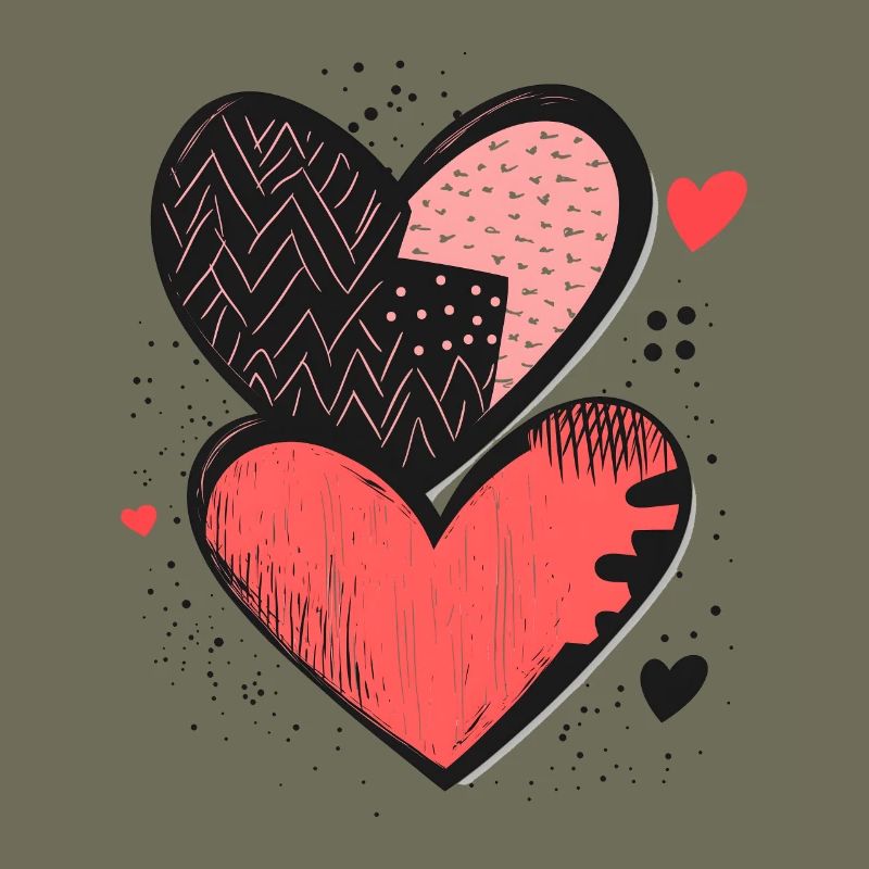 Valentinstag Liebe Herzen Herzmuster Geschenk