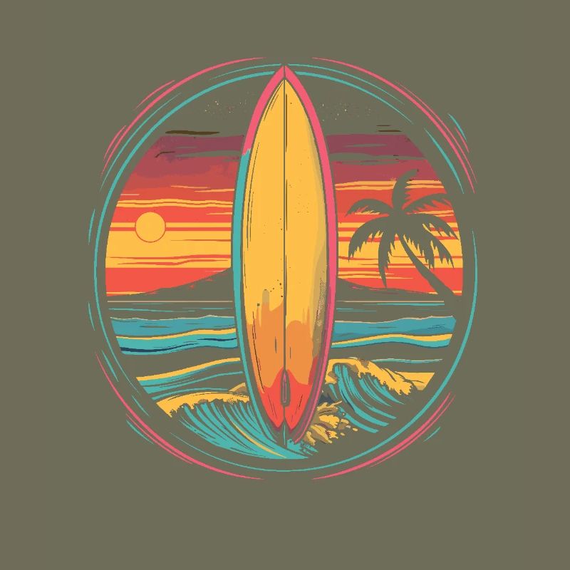Surfing Artwork