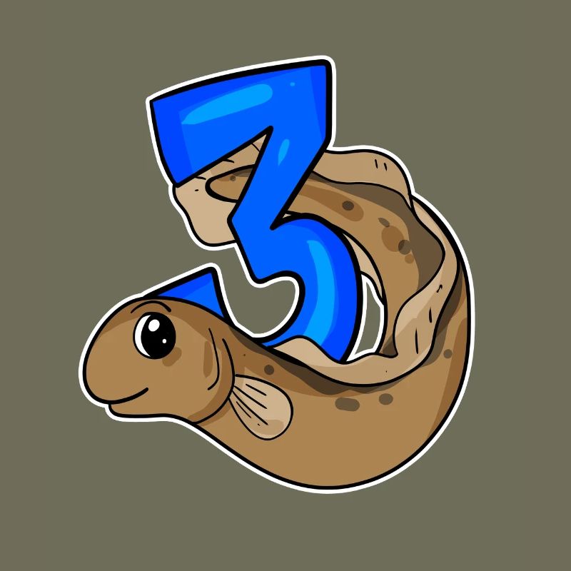 Trois 3 - Numéro 3 - Numéro 3 Poisson d’anniversaire