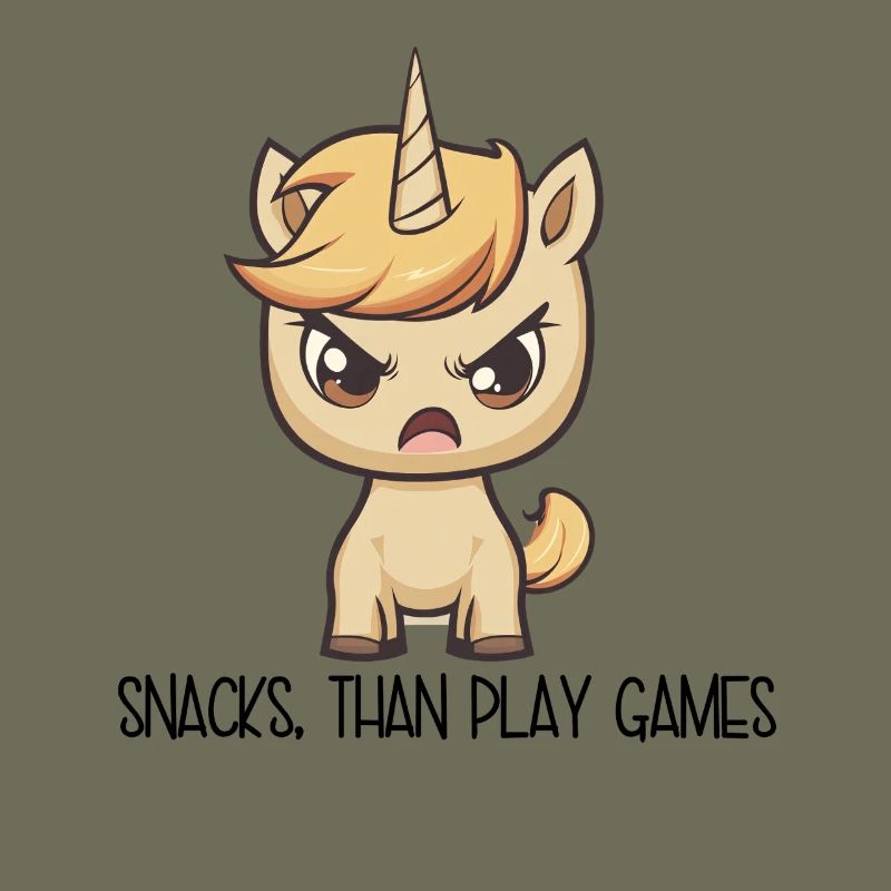 Verärgertes Einhorn – Snacks Than Play Games