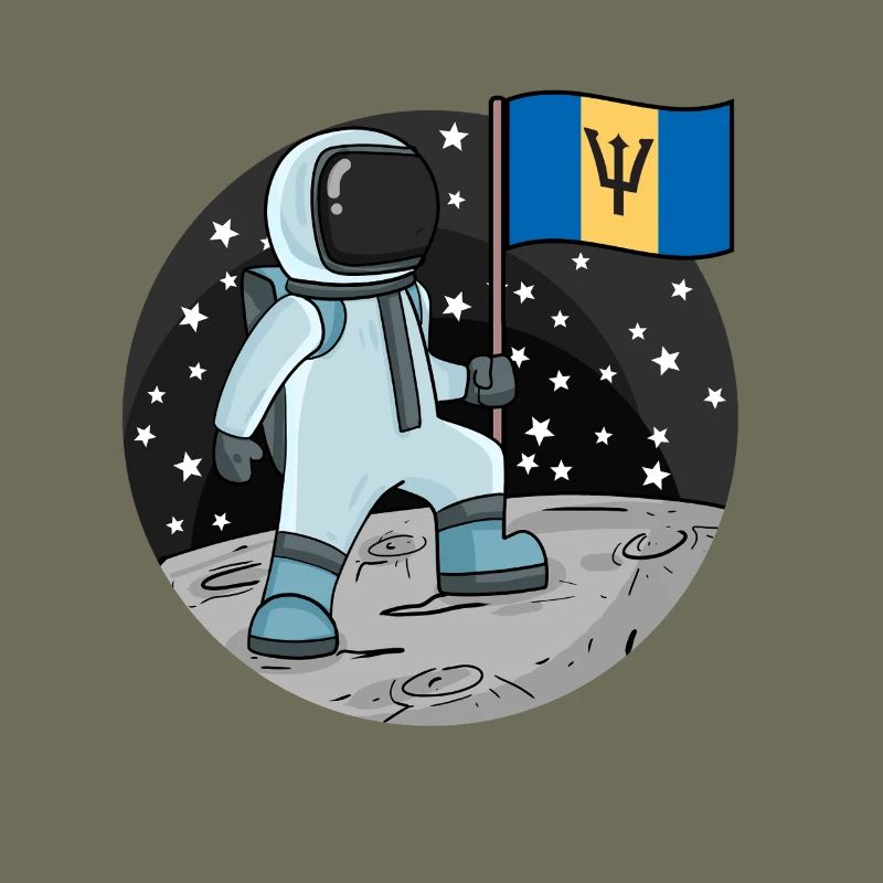 Drapeau astronaute Barbade