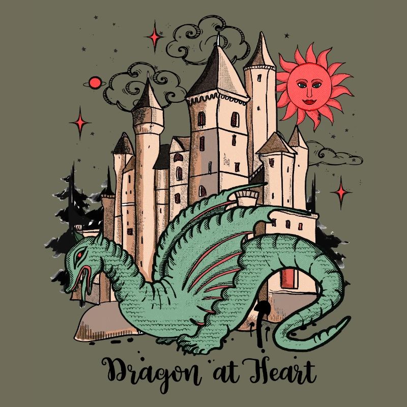 Drache mit Schloss