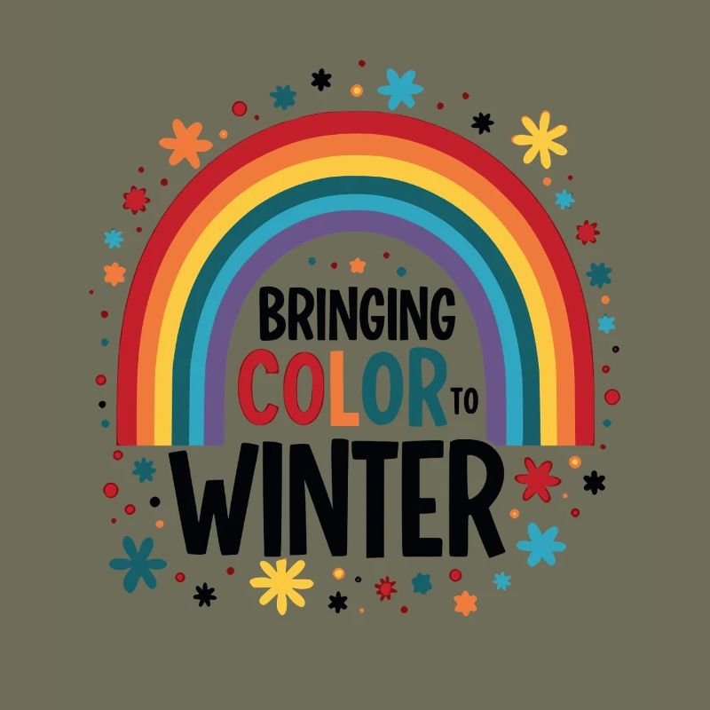 Farbenregenbogen Winter