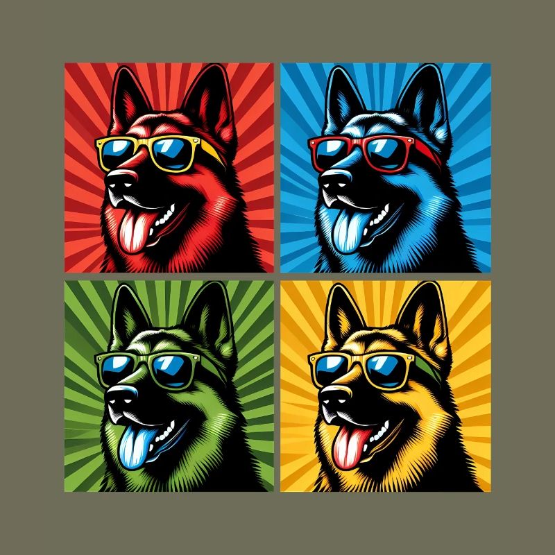 Shepherd's Pop Art Bear, Teddy, Biscuit, Waffles