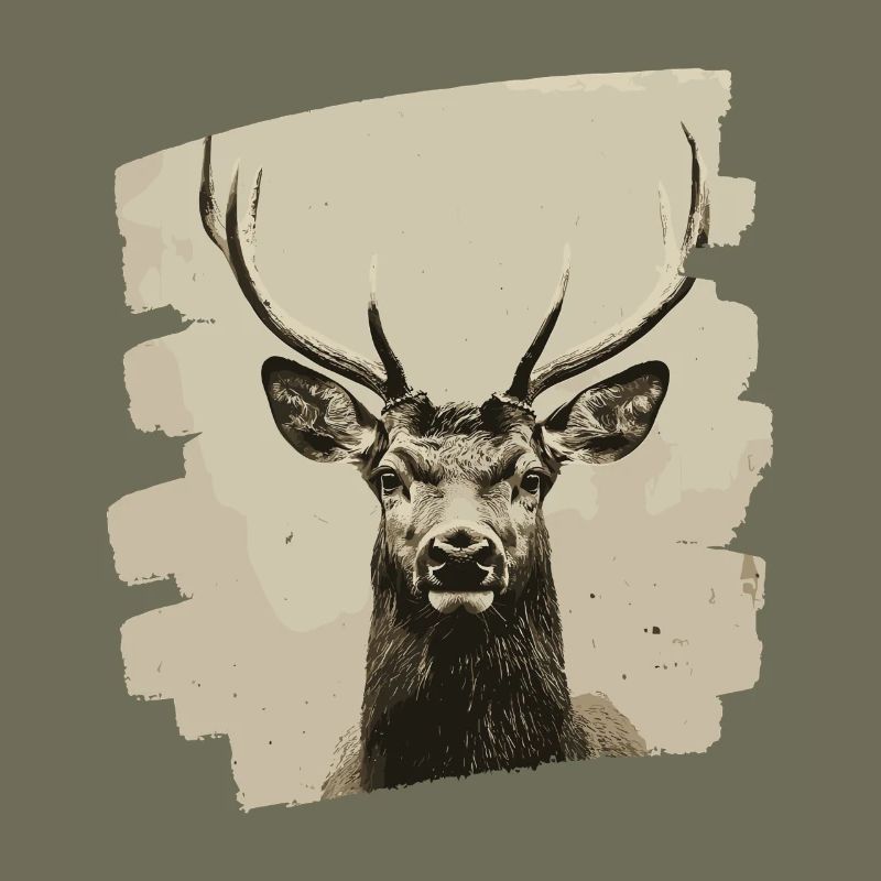 Cerf avec bois
