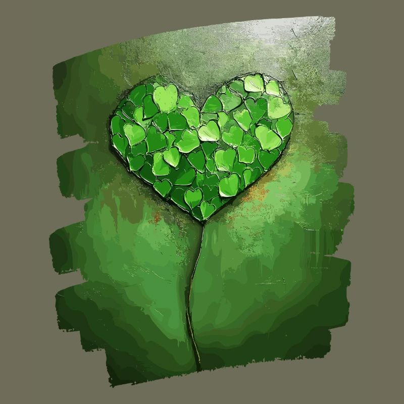 Saint-Patrick Shamrock Heart