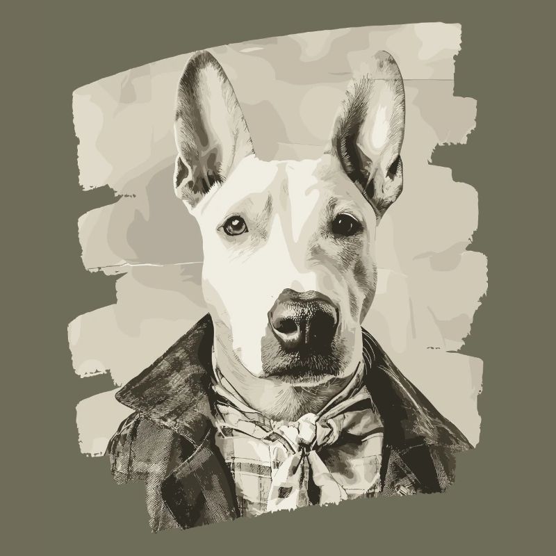 Bull Terrier Fighting Dog