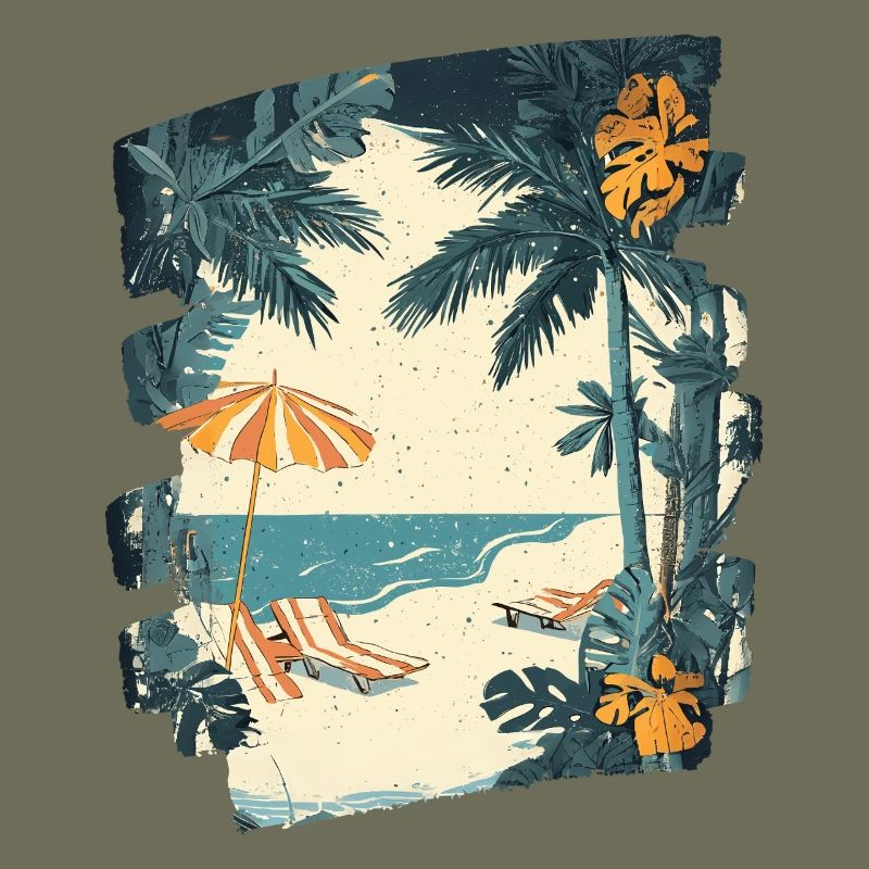 Summer Palm Tree Beach