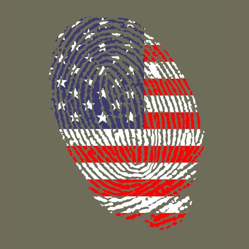Empreintes digitales du drapeau américain