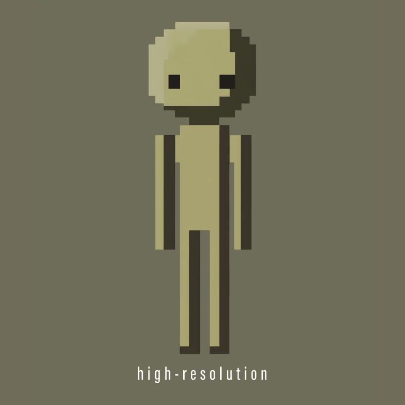 High Resolution Lustig Pixelart Männchen Geschenk