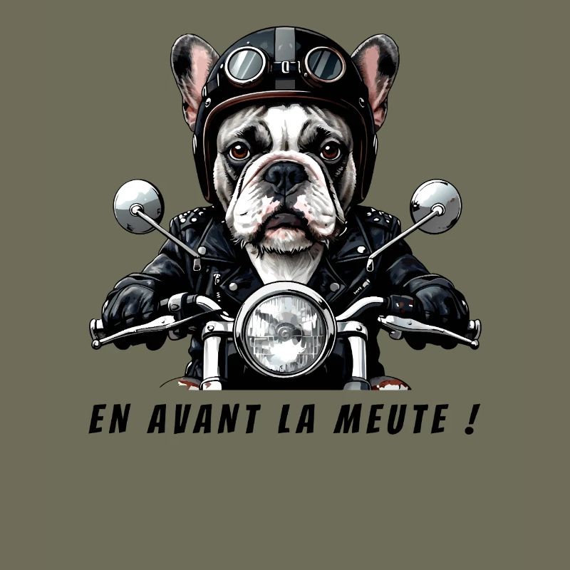 Biker Bulldog: Let's go pack!