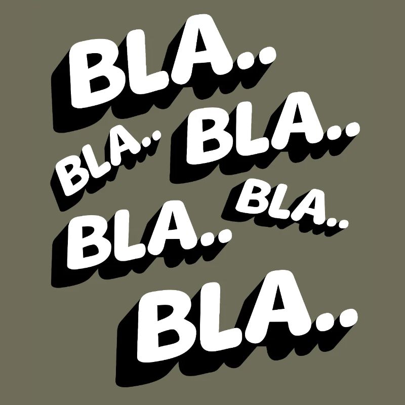 Bla Bla Bla Lustig Statement Genervt Kaffee