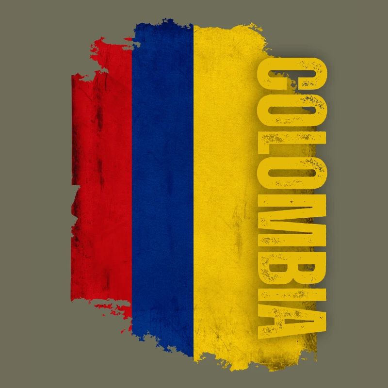 Drapeau vertical de la Colombie, j’aime la Colombie