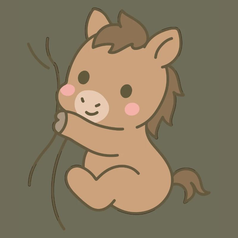 Eingekuschelt Pferdchen