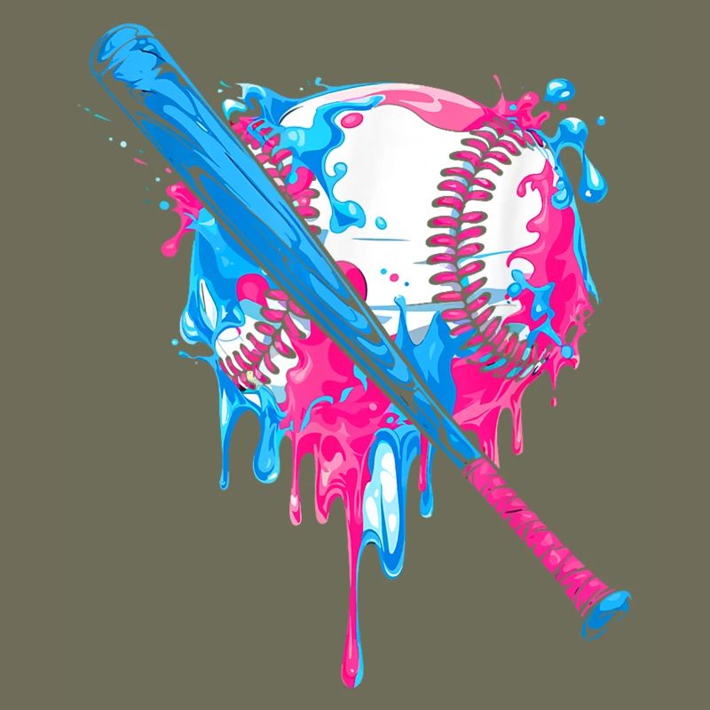 Conception vibrante d’éclaboussures de cœur de baseball