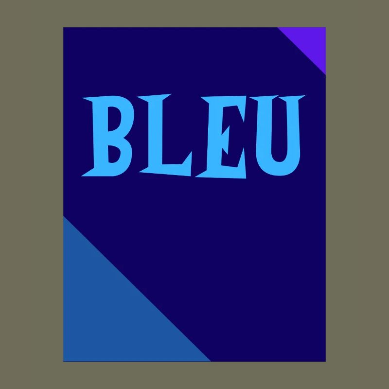 BLEU Tableau Rectangle Triangles