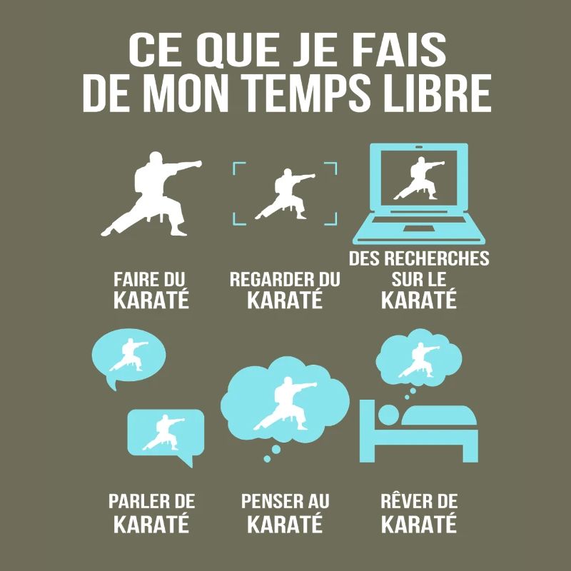 Ce Que Je Fais De Mon Temps Libre Karaté Humour