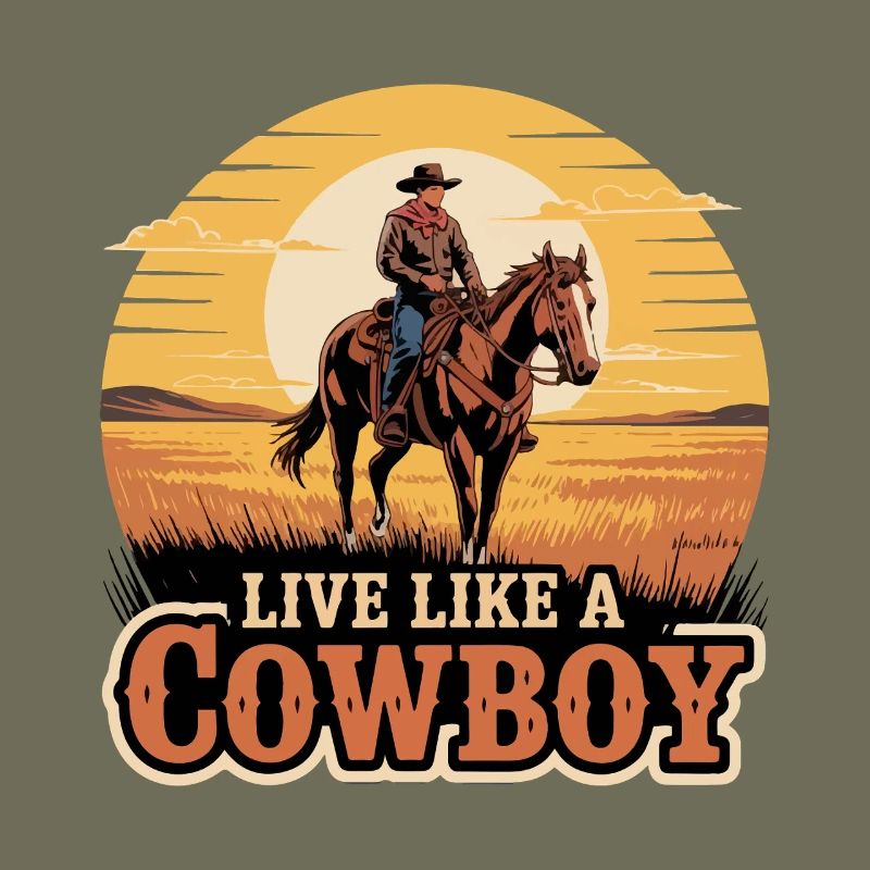 Conception graphique de Cowboy Sunset Ride
