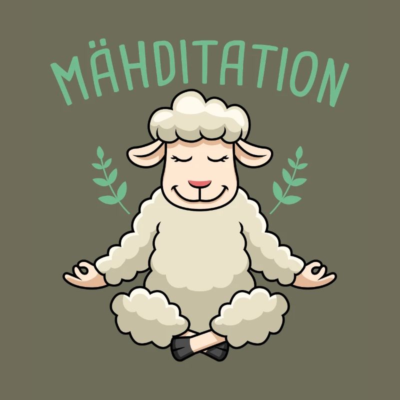 Sheep Meditation Sheep Wool Sheep Mowditation