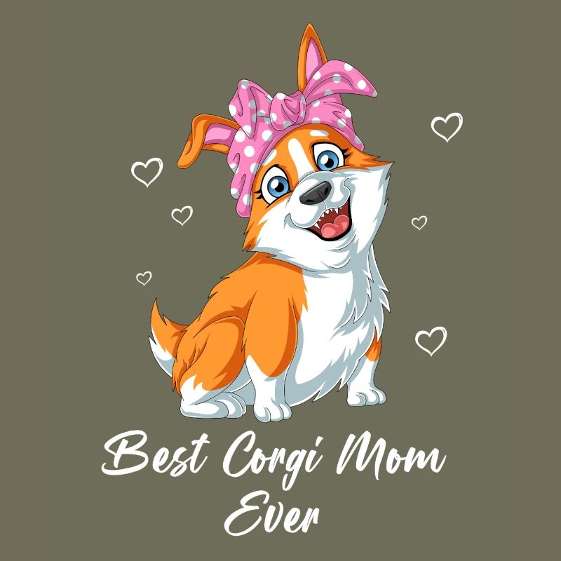 Süße Corgi Mama Statement Muttertagsgeschenk