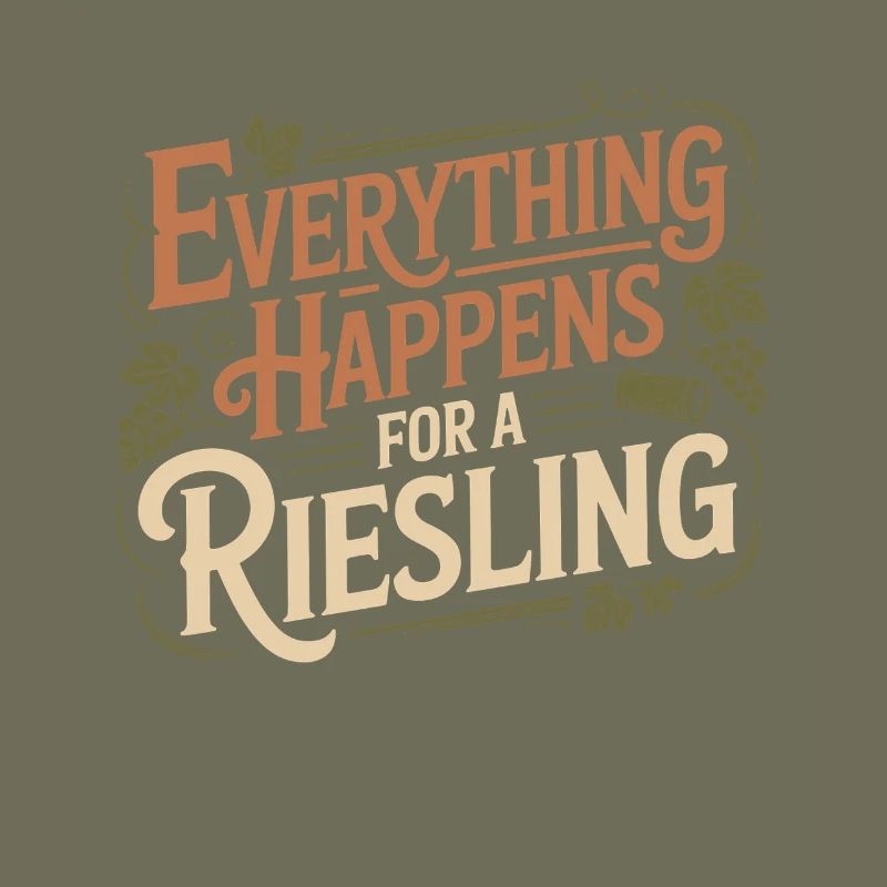 Wine Wine Drinker Everything Happens For A Riesling