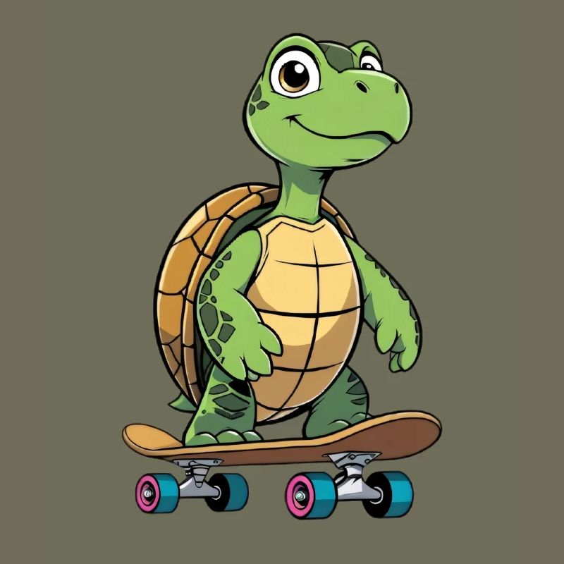 Cheeky Turtle Skateboard
