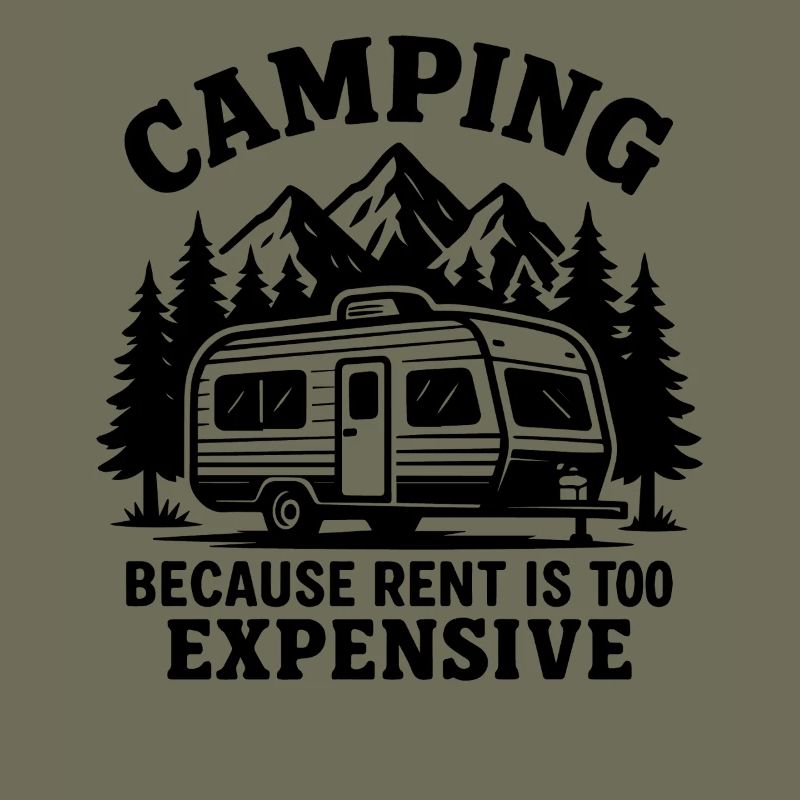 Lustiger Camper Spruch Design